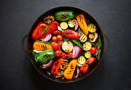 Mediterranean Warm Grilled Vegetable Salad