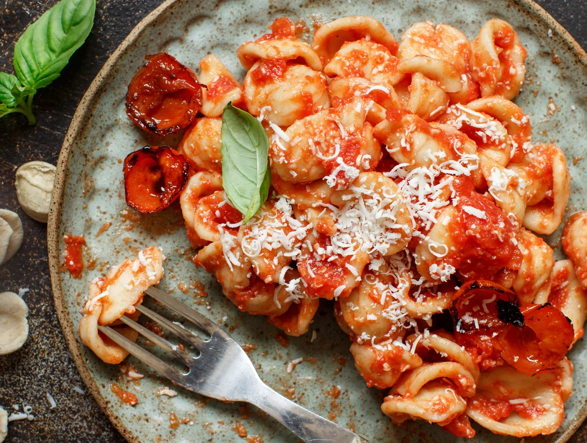 Orecchiete With Mastiha or Tomato Sauce