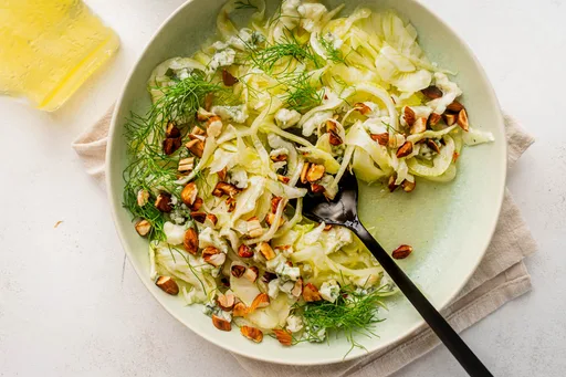 Salad With Fennel, Hazelnuts, and Mastic Vinaigrette