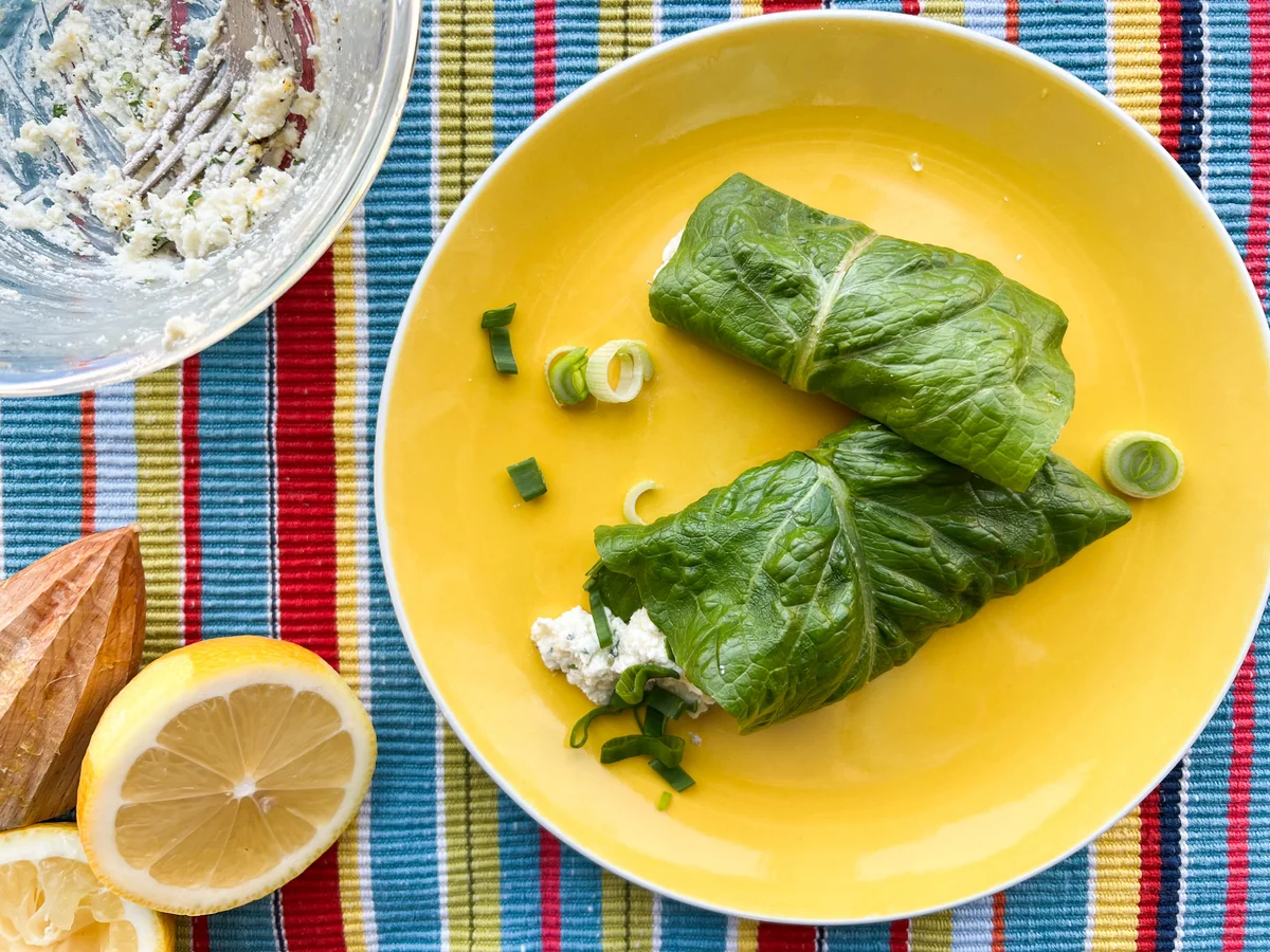 Spring Greek Salad Wrap