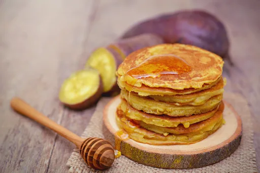 Sweet Potato Pancakes With Greek Yogurt