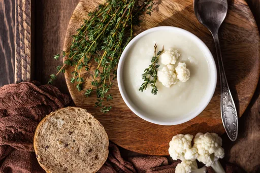 Vegan Cream of Cauliflower Soup