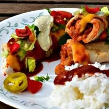 Baked Vegan Chimichangas
