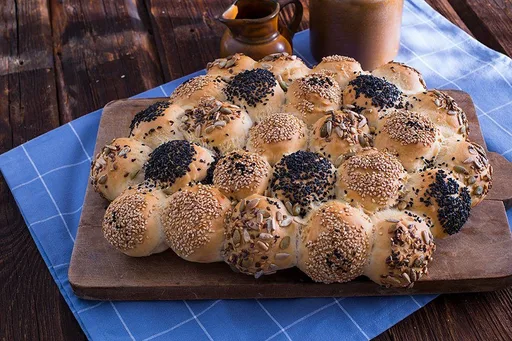 Brötchenrad Rezept - Mini Partybrötchen selber machen