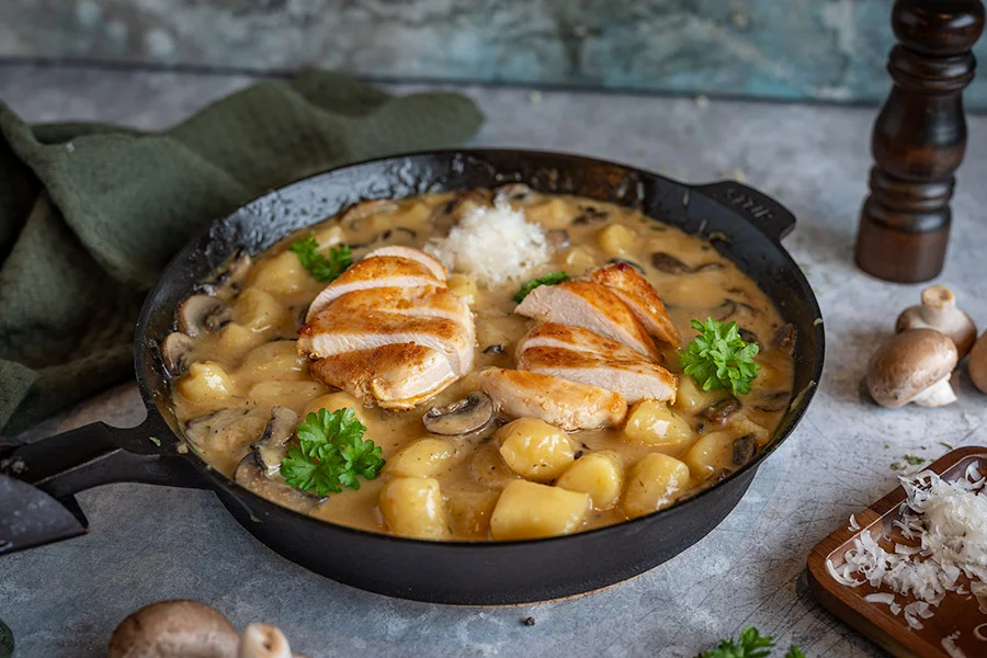 Gnocchi Pilz Pfanne