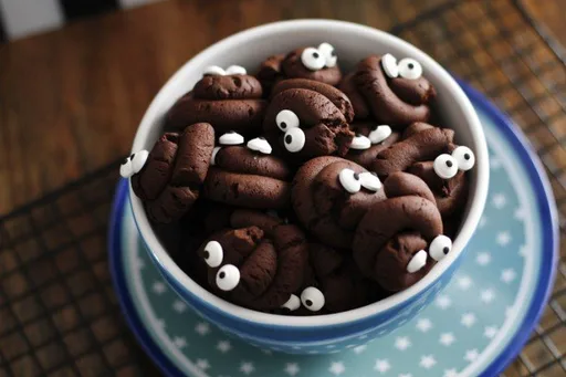 Galletas de Halloween en forma de caca