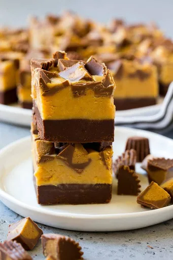 Fudge de chocolate y mantequilla de cacahuete