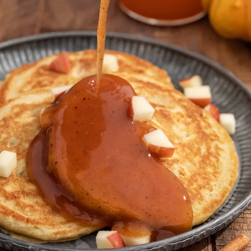 Apple Pancakes with Cider Syrup Recipe