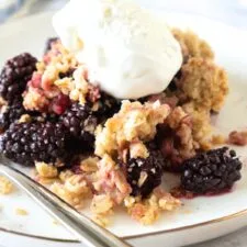 Gluten-Free Blackberry Crisp (Dairy-Free, Vegan)