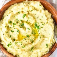 Puré de patata y coliflor (sin gluten, vegano)