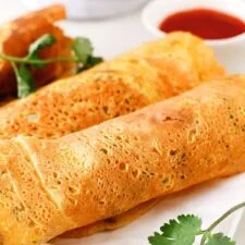 Savory Chickpea Flour Crepes (Gluten-Free, Vegan)