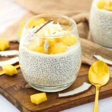 Puding de chía con leche de coco (sin gluten, vegano)