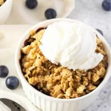 Gluten-Free Blueberry Crisp (Dairy-Free, Vegan)