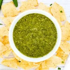 Green Tomatillo Sauce (Gluten-Free, Vegan)