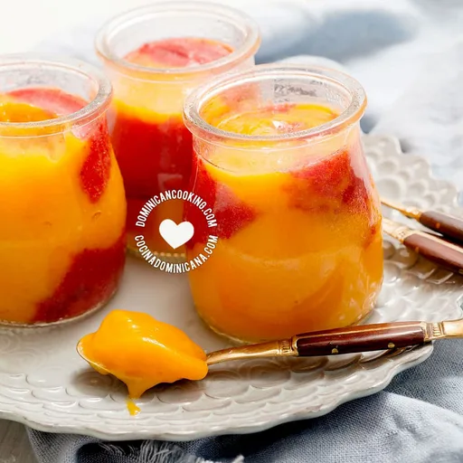 Helado de potecito de guanábana, mango y fresa con video y receta
