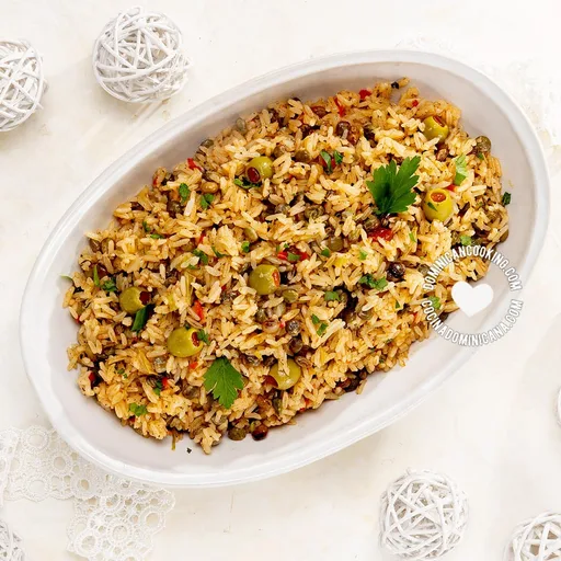 Moro de guandules (Arroz con gandules)