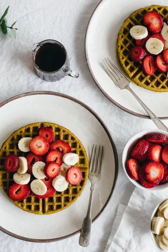 Gofres de alforfón con supersemillas (sin gluten, veganos)