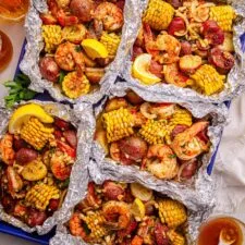 Easy Cajun Shrimp Boil Foil Packs (Oven or Grill!)