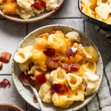Macarrones con queso y gouda ahumado