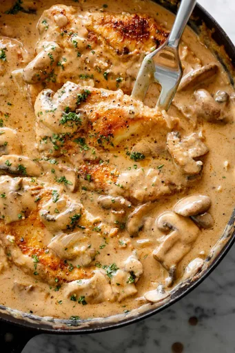 Stroganoff de pollo