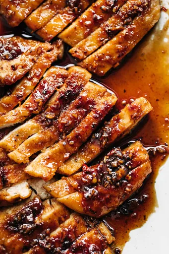 Pollo con miel picante
