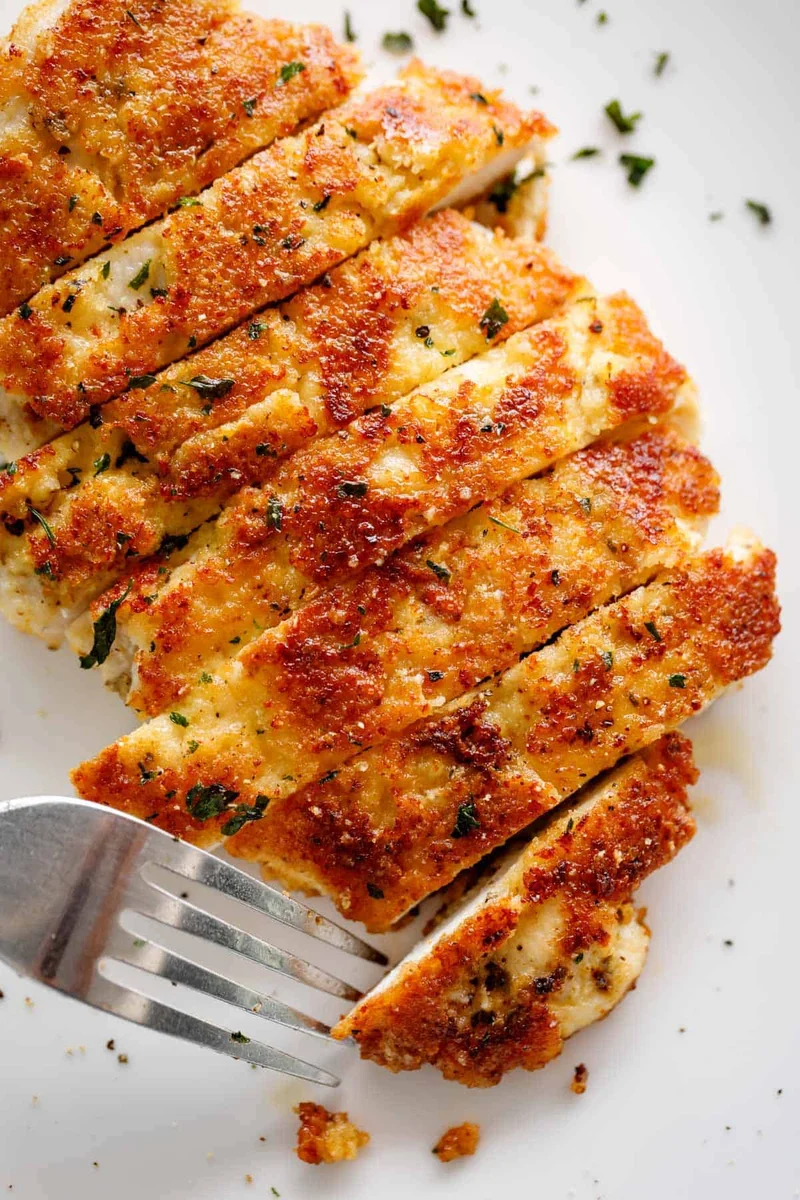 Crispy Parmesan Crusted Chicken