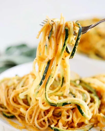 Butternut Squash and Sage Spaghetti with Zucchini Noodles