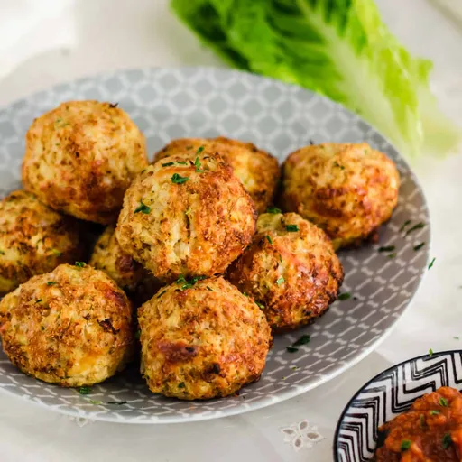 Albóndigas de coliflor y mozzarella