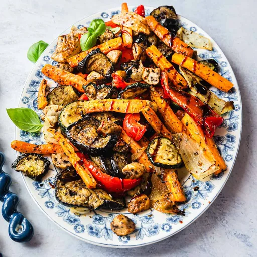 Leckere italienische Antipasti vom Blech