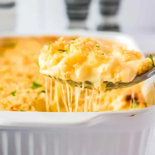 Macarrones con queso gratinados