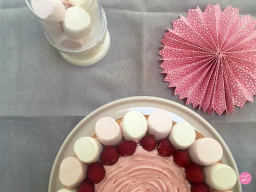 Layer cake chamallow et framboise