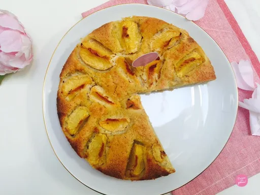 Tarte amandines aux pêches