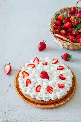 Tarte fraise rhubarbe