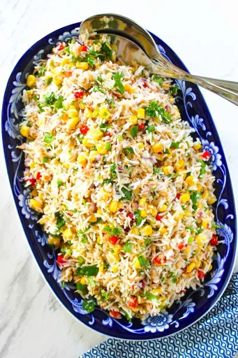 Receta de ensalada de arroz con atún venezolana