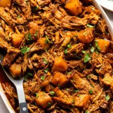 Cerdo estofado Al Pastor ahumado y dulce