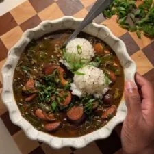 Gumbo Greens with Chicken & Sausage