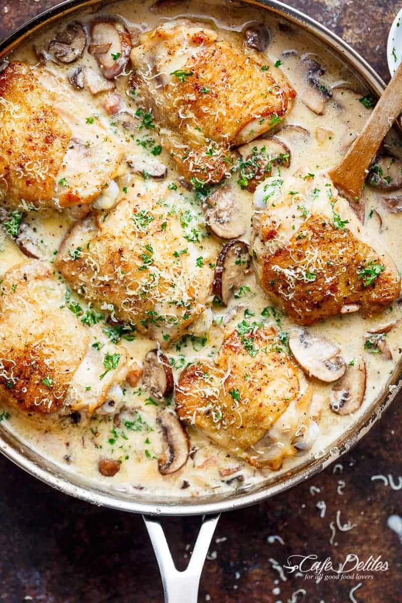 Creamy Parmesan Herb Mushroom Chicken