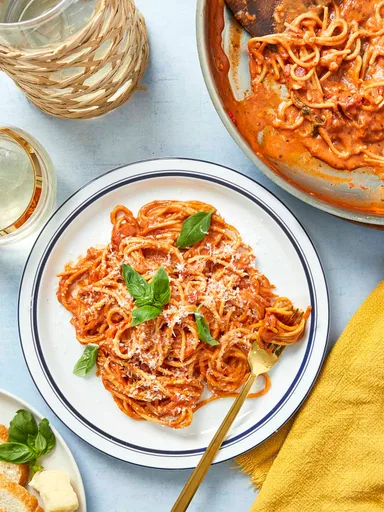 Receta de Pasta con Tomate Cremosa