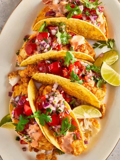 Receta de tacos de pescado crujiente