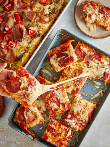 Receta de pizza de focaccia