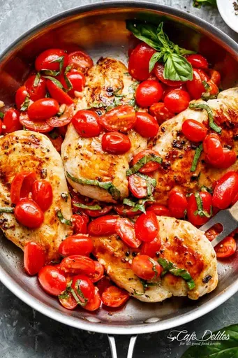 Garlic Tomato Basil Chicken