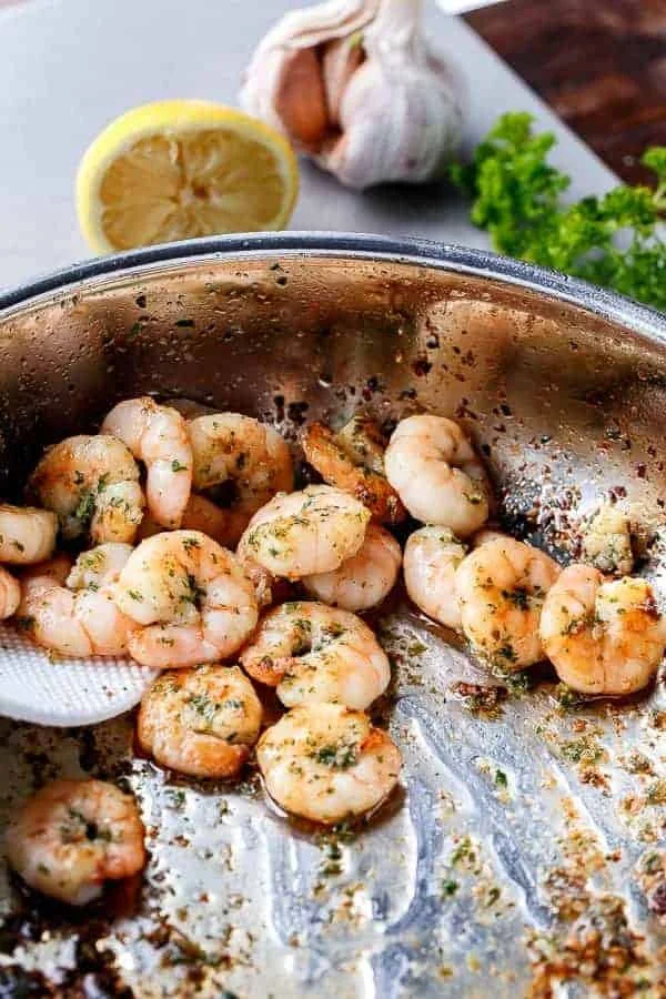 Lemon Paprika Garlic Prawns (Shrimp)
