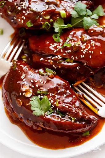 Pollo Glaseado Asiático en Cocción Lenta