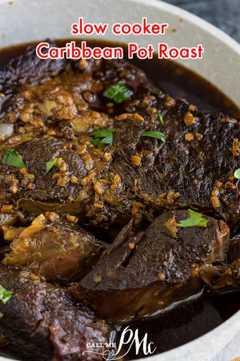Carne estofada caribeña a cocción lenta