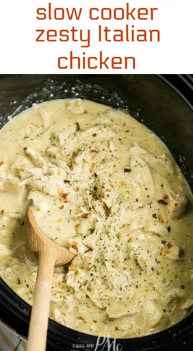 Pollo a la italiana picante en olla de cocción lenta