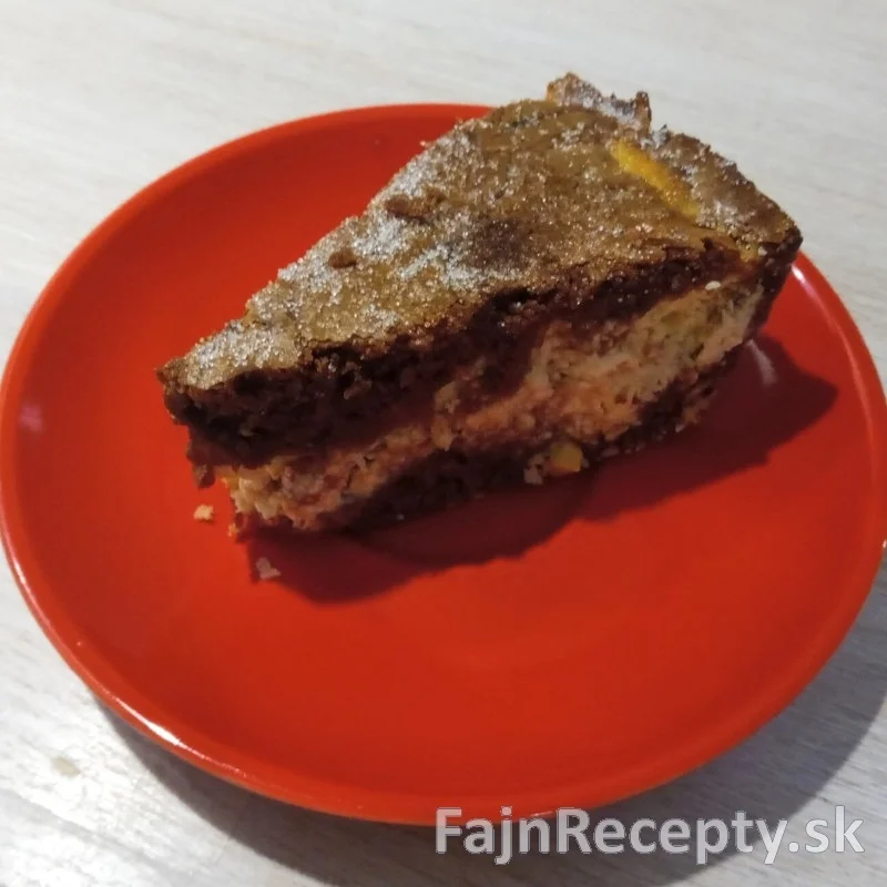 Cocoa cake with quark filling