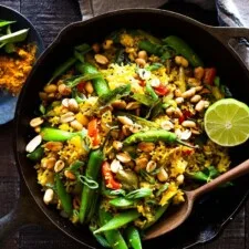 Arroz frito indio