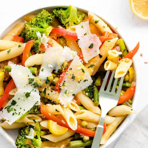 Receta de pasta primavera