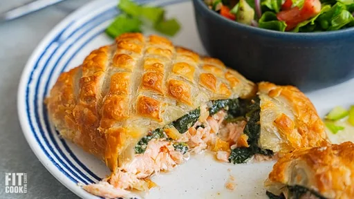 Air-fried Salmon Wellington