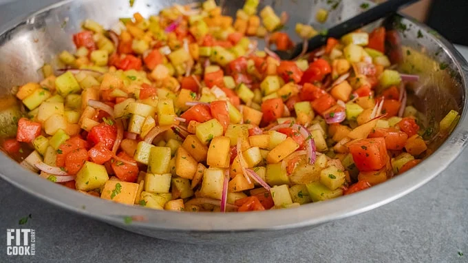 Melon Salad with Chile & Lime